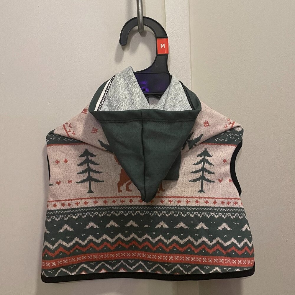 Festive Dog Hoodie (Medium) - option for matching unisex sweater